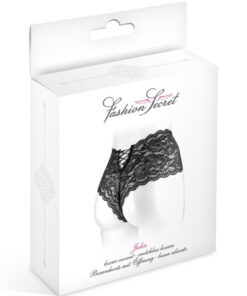 Boxer Julia μαύρο με δαντέλα Fashion Secret