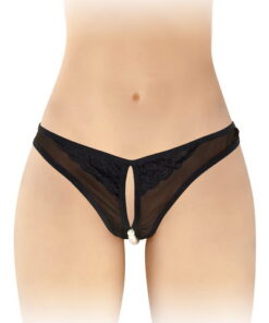 String μαύρο με πέρλες Sophie Fashion Secret