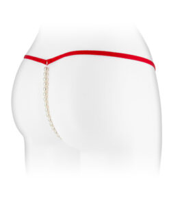 String κόκκινο με πέρλες Venusina Fashion Secret