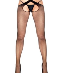 Κολάν Anne D' Ales Flavia διχτυωτό μαύρο