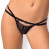 String μαύρο με διπλό λάστιχο 838 της Obsessive